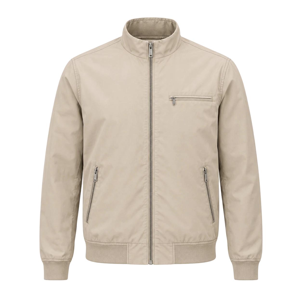 Sand Plane Technical Jacket, laid flat, front view.